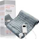 Heating Pad for Back Pain Relief & Cramps, KOT Heating Pads with Auto Shut Off Large, 6 Heat Settings Electric Heated Pad, Gifts for Women, Gifts for Men, 12" x 24" (Gray-12x24 Inch)
