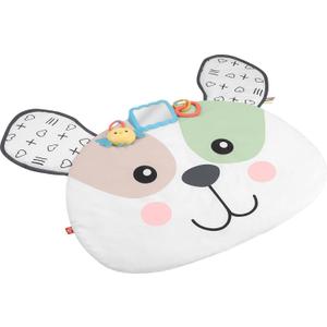 Fisher-Price Baby Tummy Time Toy, Puppy Perfection Giant Play Mat with Sensory Development Activities for Newborns 0+ Months
