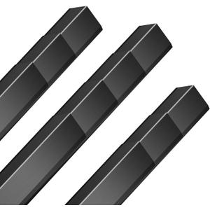 10 PCS Black Aluminum L Corner Guards 1.2x1.2x48 Wall Edge Protector Trim
