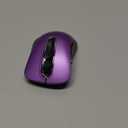 memzuoix 2.4G Wireless Mouse, 1400 DPI Computer Mice with USB Receiver, Portable Wireless USB Mouse Battery Powered Cordless Mice for Laptop, PC, Desktop, 5 Buttons, Purple