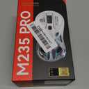 Tri-Mode Wireless Mouse (2.4G/Bluetooth/Wired), Hollow Design, RGB, 4800 DPI, Rechargeable Type-C for Mac/Laptop/iPad (Gaming/Office) - White & Gray Gradient