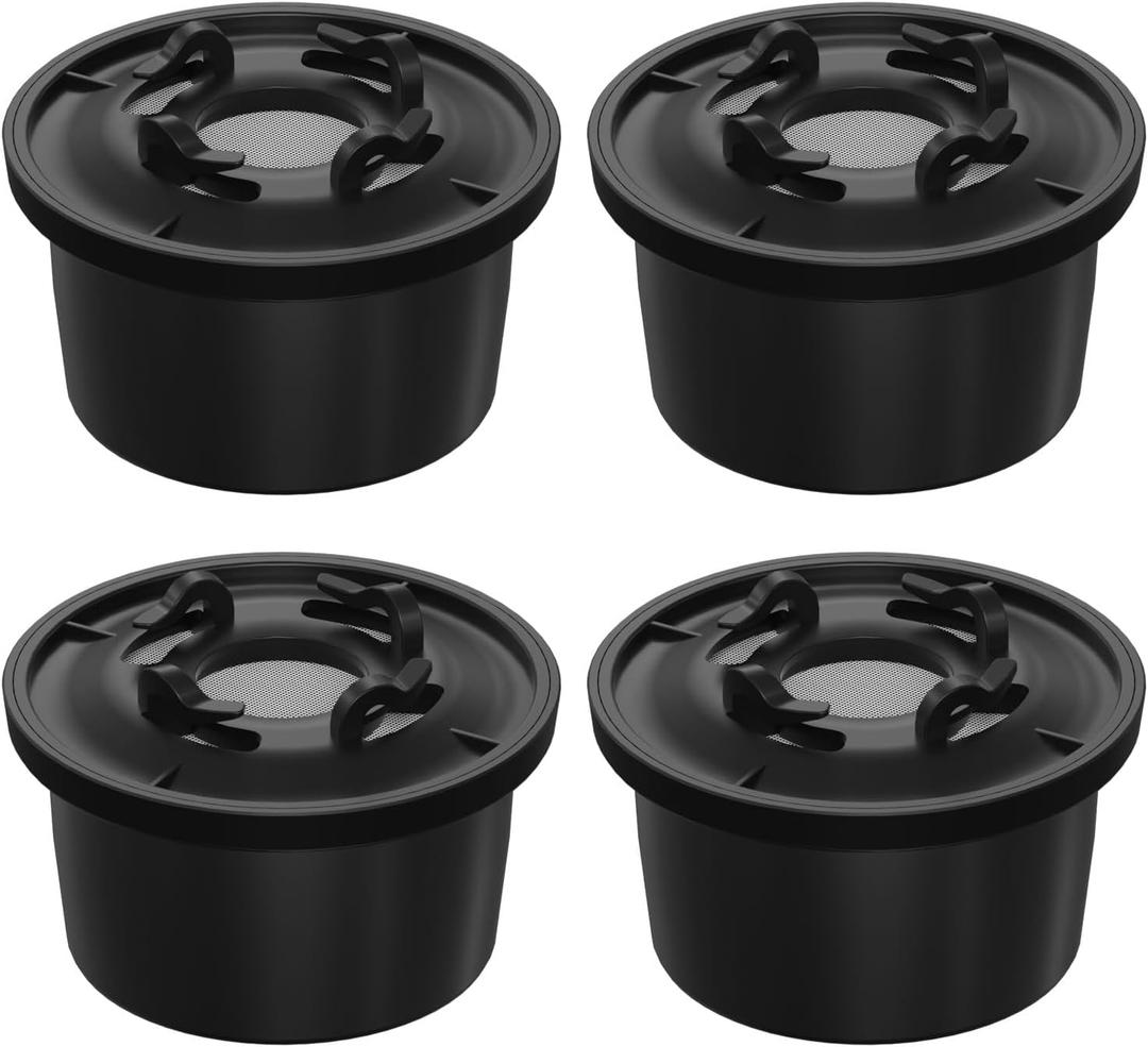 RO100ROPOT Remineralization Water Filters Replacement, Compatible with Bluevua RO100ROPOT and RO100ROPOT(UV) Systems, Alkaline for Reverse Osmosis Filter, Remineralize and Increase pH, 4 Pack