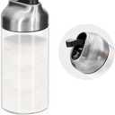 Aelga 12 OZ Glass Sugar Dispenser with Pour Spout, Weighted Pourer, for Coffee, Tea & Baking