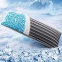 ZonLi Cooling Body Pillow for Adults, Breathable Long Pillow for Bed, Firm Body Pillow for Side Sleeper, Memory Foam Full Length Body Pillows Large -20x54 inch (Grey)