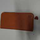 SHIELDON Genuine Leather Case Wallet for iPhone 17 6.3-inch 5G 2025 | Foldable, Magnetic Closure, Kickstand, RFID Blocking Credit Card Holder, Shock-Absorbent Phone Cover - Retro Brown