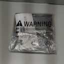 YOUDENOVA Hanging Closet Organizer, 3-Shelf Closet Hanging Storage Shelves, Grey