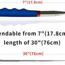 Heavy Duty Telescoping Magnetic Pickup Tool  Strong 25lb Pull Force, Extendable from 7in to 30in, Stainless Steel Body with Non-Slip Cushion Handle for Retrieving Nails, Screws, and Metal Parts