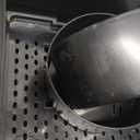 Elevated Dog Bowl Stand Set, Quiet Eating Mess Proof Raised Dog Bowls 2 Stainless Steel Food Bowls, Splash Water Collection Non-Slip Small Cat Feeding Table (Black)