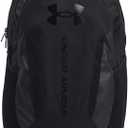 Under Armour Unisex-Adult Hustle 6.0 Backpack, (003) Black/Black/Black, One Size Fits Most (Black)
