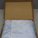 P Pothuiny 3-Piece Set Ruffle Satin Pillowcases & Full Fitted Sheet, Luxury Baby Blue Satin Fitted Sheet Silky Soft Cute Bedding Bedroom Dorm Decor, Wrinkle Free, 15 Inch Deep Pocket