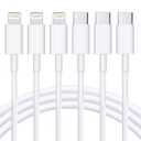 RCTech USB C to Lightning Cable 3Pack 10FT [MFi Certified] Type C Power Delivery Fast Charging Cord for iPhone 14/13/12/11/XS/XR/X/8/iPad