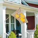 Evergreen Flag Telescoping 5ft Metal Flag Pole | Incl Two Tangle-Free Ring Clips | Stainless Steel | Wall Mounted for Home Garden Outdoor | House and 3'x5' American Flags with Pole Sleeve or Grommets