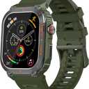 Military GPS Smart Watch for Men Pressure/Altitude/Compass,Fitness Smart Watch for Android Phones and iPhone,Outdoor Waterproof Fitness Tracker with Blood Oxygen/Heart Rate/Sleep/100+ Sport Modes