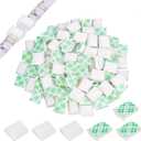 80 PCS Light Strip Mounting Clips White Self Adhesive Led Light Fasteners Mounting Holder Cable Clamp Organizer for 10mm Light Strip (10 mm) (10 mm, White)