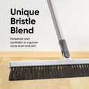 Horse Hair Broom for Hardwood Floors 18" Soft Bristle Narrow Thin Swivel Upright Dust Broom for Dog Hair, Kitchen & Home Use 54" Long Handle