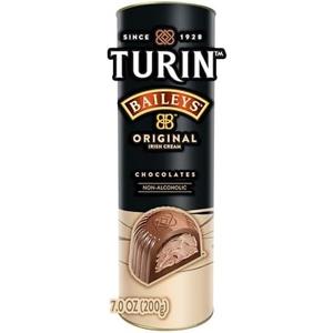 Pack of 12, Turin Baileys Milk Chocolate Truffles, Milk Chocolates Filled With Baileys Flavored Non-Alcoholic, 7oz Tube Great for Gifts and Treats, Best By: 11/2025
