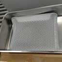 Stainless Steel Litter Box | XL Enclosed Cat Litter Boxes with Lid for Big Cats | High Sided, Anti-Urine Leakage | Non-Stick Bottom & Includes Litter Mat & Metal Scoop