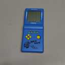 Retro Handheld Brick Game Console,Tank/Racing/Building Block Game,3.5-inch Large Screen,Built-in 23 Games (Blue)