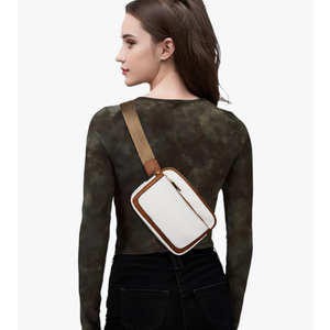 Vegan Leather Belt Bag for Women Fanny Pack Crossbody with Adjustable Strap Fashion Waist Packs by Amxnx…