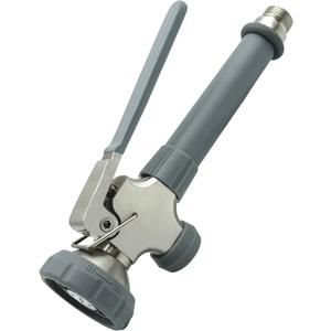 Achelous Pre Rinse Spray Valve Head Dual Function, Commercial Sink Faucet Sprayer Head with Grip Handle, High Pressure Dish Sprayer Nozzle for Commercial Kitchen Faucet Replacement (Grey)