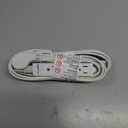 Amazon Basics 3-Prong Indoor Rectangle Extension Cord Power Strip, Flat Plug, Space-Saving, Grounded, 13 Amps, 1625 Watts, 125 VAC, 6 ft, White, 2-Pack