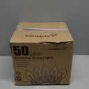 Minetom C9 Bulb String Lights Outdoor 50 Feet Multicolored Christmas Lights Green Wire for Outdoor Patio Room Christmas Tree Party Backyard Decoration, E17 Base, 50 +2 Bulbs