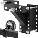 Lawei Spare Tire Carrier, Spare Tire Mount Boat Trailer Carrier Bracket, Fits 4, 5, 6 Lugs Trailer Wheels on 4", 4.5'', 4.75'', 5'' and 5.5'' Bolt Patterns, Rv Spare Tire Mount Holds up to 150 lbs