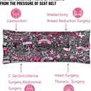 Mastectomy Pillow,Seatbelt Cushion Post Heart Surgery Seatbelt Pillow,hysterectomy recovery,c section Recovery,chemo port pillow,Pacemaker Seatbelt Protection,Great Breast Cancer Gifts for Women