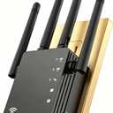 Setup WiFi Extender - WiFi Extender Signal Booster, 12880 Sq.Ft Coverage, Dual Band 5GHz/2.4GHz 1200Mbps, 105-Device Support with Wide Compatibility