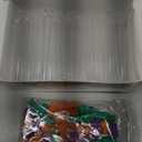 Flutesan 60 Halloween Test Tube Set Clear Plastic Test Tubes Shot Glasses with Orange Green Purple Caps 12 x 100 mm 7.5ml Vials for Liquor Shots Scientific Experiments Candy Storage Party