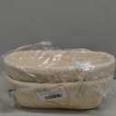 DOYOLLA Bread Proofing Baskets Set of 2 10 inch Oval Shaped Dough Proofing Bowls w/Liners Perfect for Professional & Home Sourdough Bread Baking