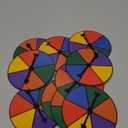 Chivao 10 Sets Game Spinner Wheel Blank Erasable Math Game Spinner Board with Plastic Rotating Arrows for Prizes