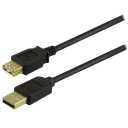 GE home electrical GE 6 ft. USB Extension Cable, Extend the Length of a USB Cable, USB-A Male to USB-A Female, for Laptop, Printers, USB Hubs, and More, Black, 34505