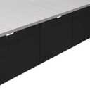 VIVO Black 71 inch Under Desk Privacy and Cable Management Organizer Sleeve, Wire Hider Kit Panel System, DESK-SKIRT-71