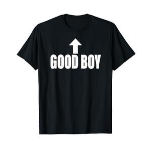 Good Boy Arrow Up Funny T-Shirt XL