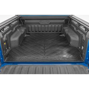 Rough Country Truck Bed Mat for Ford Maverick (2022-2026) – Fits 4'6" Bed, Non-Slip, Tear-Resistant Heavy-Duty Rubber, Non-Slip Protection