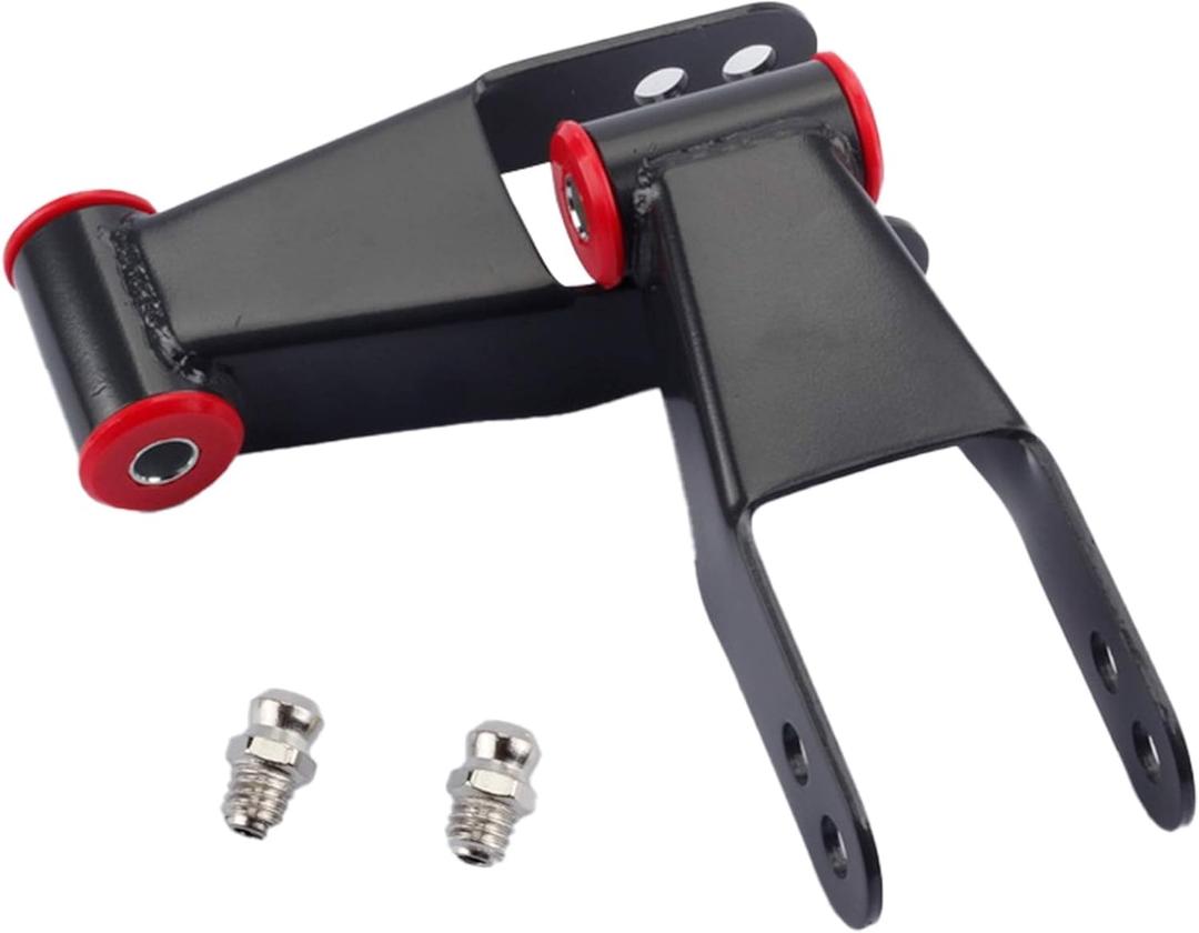 Dasbecan 2 Inch Suspension Rear Lowering Shackle Kit Compatible with Chevy Silverado GMC Sierra 1500 C1500/C2500 1988-2018 Replace# 410520