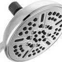 Delta Faucet 8-Spray Touch-Clean Chrome Shower Head, Delta Shower Heads, Showerhead, Shower Head Chrome, 2.5 GPM Water Flow, Chrome 75898