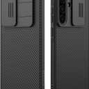 Mangix for Samsung Galaxy A36 5G Phone Case with Camera Cover,Slim Fit Thin Polycarbonate Protective Shockproof Cover with Slide Camera Cover, Upgraded Case for Samsung Galaxy A36 5G (Black)