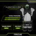 FRONTLINE FALL PROTECTION 250CTB Elite™ Construction Harness | Aluminum Hardware | Suspension Trauma Straps | Reflective Trim| Perforated Pads| OSHA&ANSI (Size:M/L)