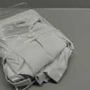 Joywell Linen 100% Blackout Curtains 96 Inches Long, Rod Pocket/Back Tab/Hook Belt/Clip Rings,Pinch Pleated Thermal Insulated Drapes for Master Bedroom Living Room (2 Panels,52 x 96, White)