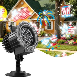 PEAKCLOUDS Christmas Projection Lights Outdoor - LED Holiday Projector Lights with Auto Timer and Waterproof Design for Indoor Outdoor Yard, Patio, Garden, Party Decor