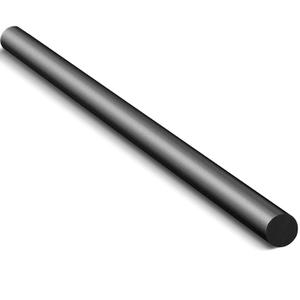 Lounsweer 1 Piece Graphite Stir Rod 0.5" OD Crucible Stick Long Carbon Graphite Stirring Rod for Melting Casting Refining Gold Silver Copper High Temperature Glass (24" l)