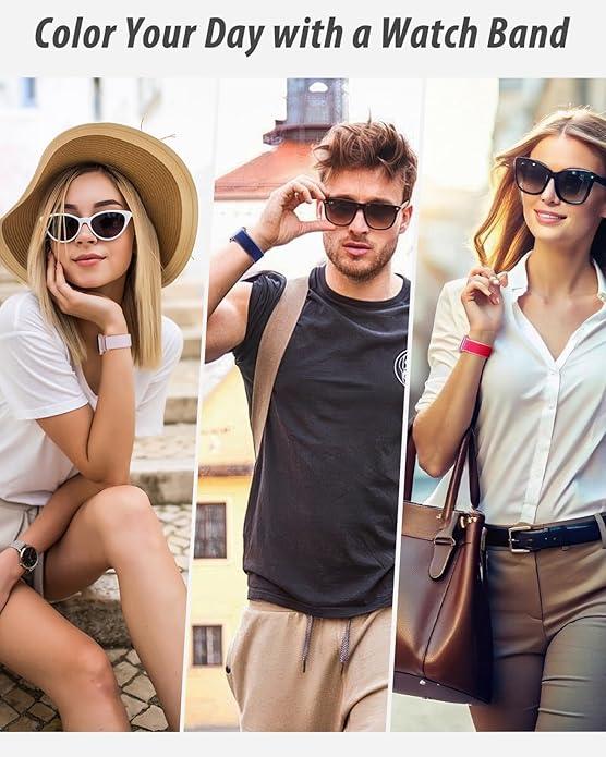 Nylon Loop Sport Band Compatible with Apple Watch Bands for Women Men  44mm 45mm 46mm 49mm, iWatch Wrist Straps for Ultra 2, SE, Series 10 9 8 7, Breathable, Soft Band Ideal for Outdoor 