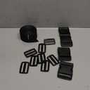 2" Straps and Buckles Set: 6 yard Nylon Webbing 2 inch (50 mm) Wide, 4 pack Side Release Buckle, 8 pcs Tri-Glide Sliders, Plastic Clip Quick Fasteners Replacement Heavy Duty Dual Adjustable No Sew