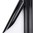 JAM Paper Gift Wrap - Glossy Wrapping Paper - 50 Sq Ft Total (30 in x 10 Ft Each) - Black - 2 Rolls/Pack