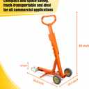 Heavy Duty Zero Turn Mower Lift Jack - 800 lbs Capacity Lawn Mower Lift with Safety Locking Arm, Portable Riding Mower Lift for Blade Changes, Oil Changes & Deck Cleaning