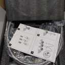 Bathroom Faucet 3 Hole, 8 Inch Widespread Bathroom Sink Faucets, 2 Handle Bathroom Faucets for Sink, Modern Rv Lavatory Vanity Faucet with Pop Up Drain and Supply Hoses, Brushed Nickel