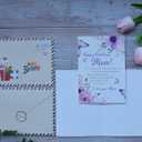 2 x Birthday Card for Mom, Happy Birthday Wishes for Mom Greeting Card with Envelope and Seal, Birthday Gift, Happy Birthday Mom Card from Daughter, Son, Kids