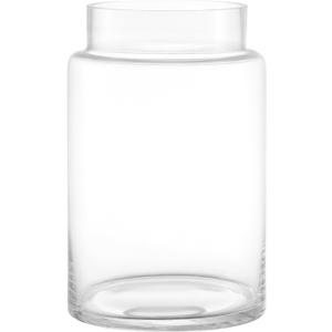 Large Glass Vase, 9 Inch Flower Vase, Clear Vase, Glass Flower Vase for Bouquet, Tall Vases, Wide Mouth Vases for Flowers, Large Vase for Home, Wedding, Living Room, Office Decor
